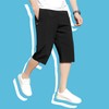 moxixom Men’s Half Pants, Cooling Pants, 3/4 Length, Cool to