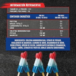 Euphoric Creatina Monohidratada con Electrolitos en Polvo | 500g | 5g Creatina + Sodio, Potasio y Magnesio por Porción | 50 Servicios | Sin Azúcar Aña