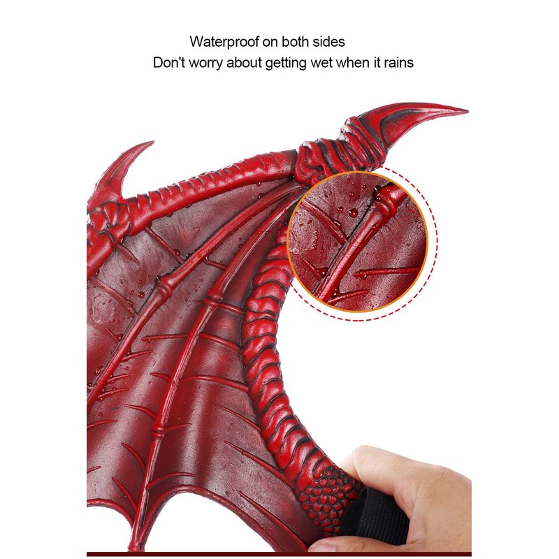 Himine Dragon Wings Props Cosplay Wing With Tail (Red)