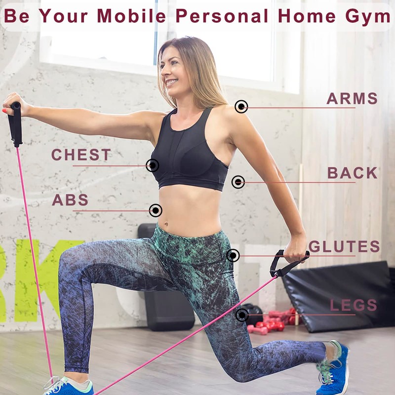 Resistance Bands with Handles, Single Resistance Bands, Exercise Bands with