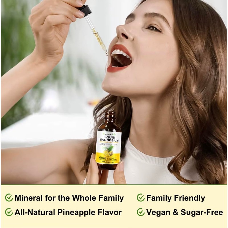 Liquid Magnesium Drops – Ionic Mineral Formula with Naturally Occurring