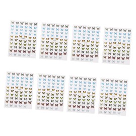 SAFIGLE 8Pcs Colorful Nail Art Stickers for DIY Manicures Stylish Decoration Supplies for Women Durable and Lightweight for Natural and Artificial Nails