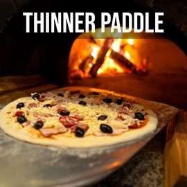 ASHNAEEM Premium Pizza Peel (12''X 14'') Aluminum Metal Pizza Paddle with Cutter | Pizza Spatula with Foldable Wooden Handle for Easy Storage | Pizza Spatula Paddle for Indoor & Outdoor