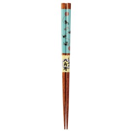 Kawai 802848 Chopsticks Octagonal Mari and Cat Blue 802.5 cm (22.5 cm) Dishwasher Safe Non-slip Made in Japan