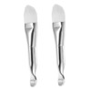 2pcs Facial Mask Applicator Brush Soft Bristles and Spoon for Even Application of Clay Masks Skincare Treatments and Beauty Rituals