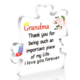 Grandma Gifts from Grandchildren Acrylic Plaque Grandma Presents Grandma Christmas Gifts Grandma Birthday Gifts Mothers Day Gifts for Grandma Grandmother Granny Nana (For Grandma)