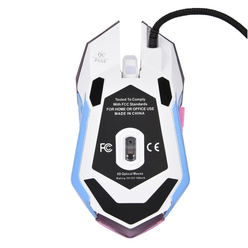 3200DPI High Sensitivity Pink Gaming Mouse Comfortable Grasping Wired Gaming
