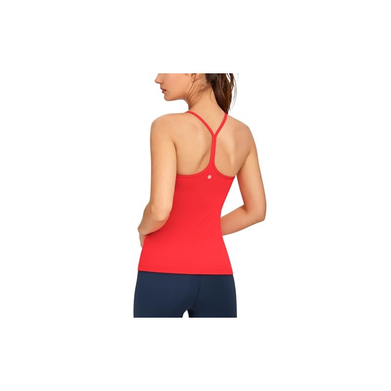 CRZ YOGA Butterluxe Womens Racerback Tank Top with Built in