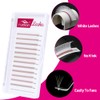 Volume Eyelash Extensions, Pink, 0.07 mm, C Curl Colour Lashes,