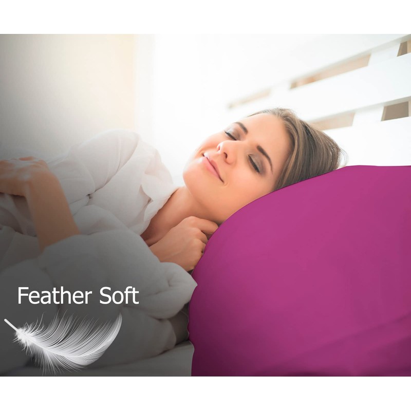 MistyMorning Pillow Cases 2 Pack, Soft & Premium Quality Bedding