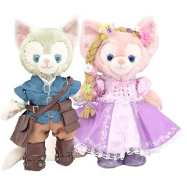 Alice Teddy Bear Mail Order Gelatoni & Linabel Clothes Dress-Up Costume, Rapunzel & Flynn Rider on the Tower, No Main Unit, For S Size (Pair)