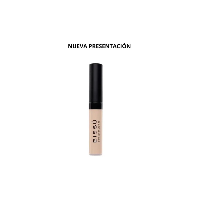 Corrector Líquido Bissú 03 Oblea, Para Ojeras e Imperfecciones, Acabado