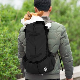 1-25kg Dog Carrier Bag with Drawstring Ventilated Pet Backpack for Small Medium Dogs Daily Puppy Carrier for Walking Outdoor Safety Comfortable Lightweight