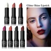 Glitter Diamonds Matte Lipstick Waterproof Lasting Pearlescent Diamonds Lipsticks Non