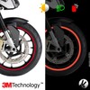 VFLUO - 2 x Kit Reflective Motorcycle Wheel Rim Stickers