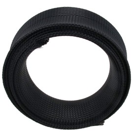 Othmro 1 x 3 m x 40 mm Black PET Cable Wire Wrap Braided Expandable Sleeving Cable High Temperature Electric Wire Sleeve