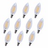 Elitco Lighting E12LED101-10PK Household-Light-Bulbs LED E12 Candelabra, 2700K, 300°, CRI80,