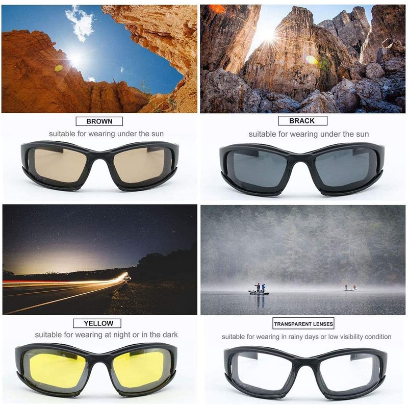 Riloer X7 Protective Goggles Polarized Sport Sunglasses, UV-Rays Resistant Sun