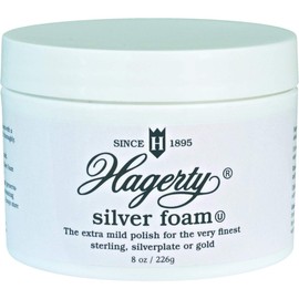 Hagerty Silver Foam Polish Tarnish Unscented Jar 7 Oz