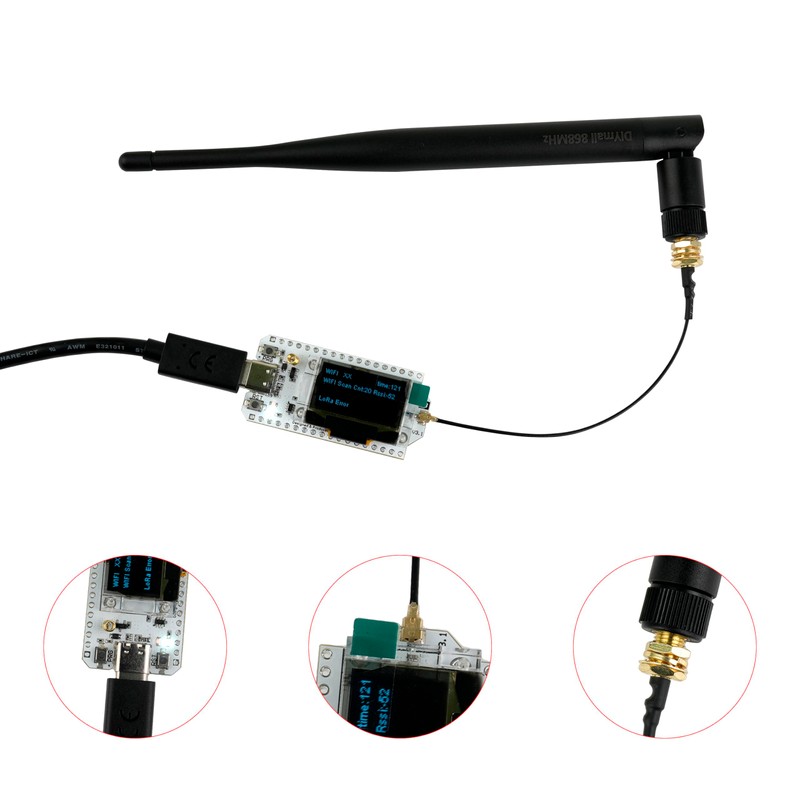 Sparkleiot 868 MHz Heltec LoRa32 V3 Node Development Board LoRa