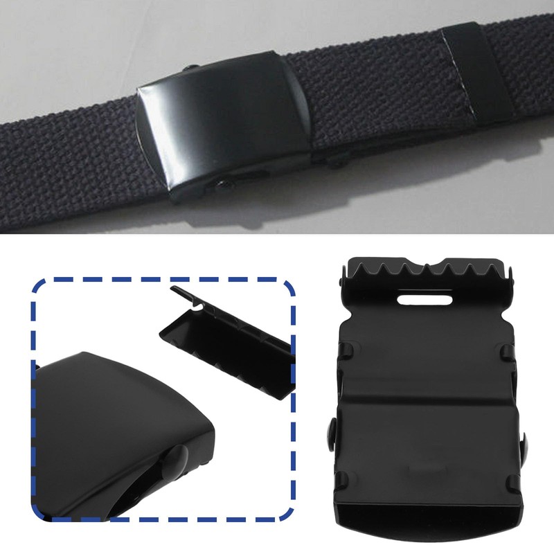 Briny River 2pcs 1.25" Military Metal Sliding Web Belt Buckle