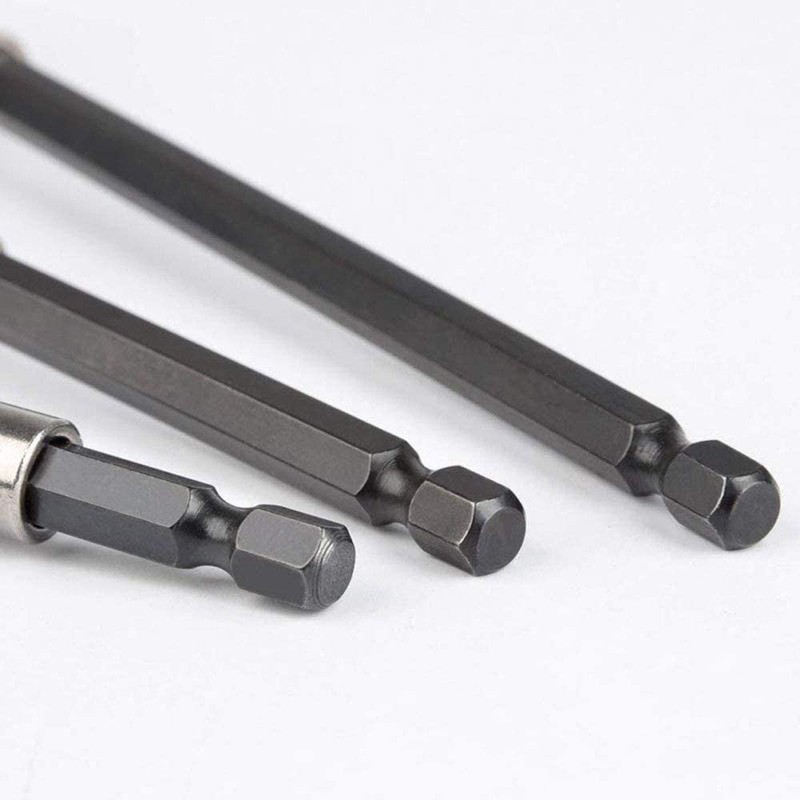 Pack of 3 Hex Shank Post Set 1/4" Hex Shank