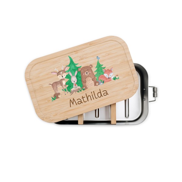 wunderwunsch® - Personalised Lunch Box for Children - Robust and