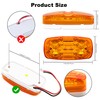 FOUFLY 8Pcs 12V LED Trailer Light 10 LED Side Marker