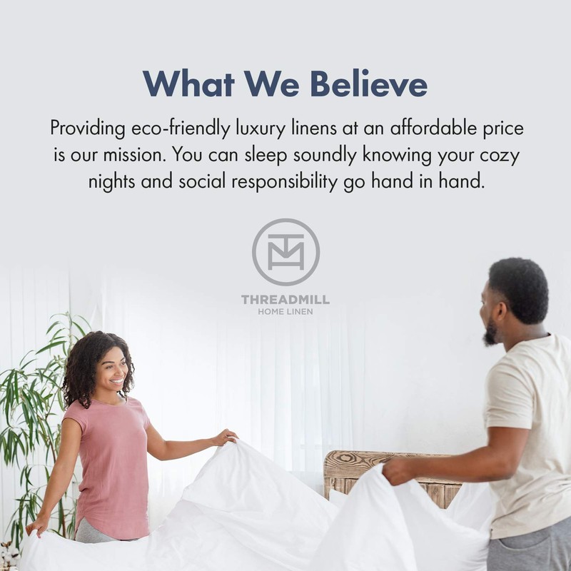 Threadmill 100% Cotton Sheets for King Size Bed - 600