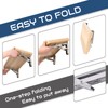 Doppy 12" Folding Shelf Brackets Heavy Duty Stainless Steel Collapsible