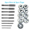 Yuentoen 20-Piece Thread Cutter Set, Alloy Steel Thread Cutting Set,