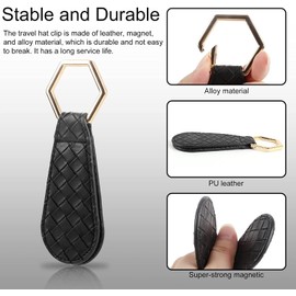 WADY Clips de Sombrero para Viajar Soporte de Sombrero para Viajes al Aire Libre Clips Magnéticos para Sombrero para Mujer Accesorios de Viaje Compañero de Sombrero de Clip de Tapa Magnética