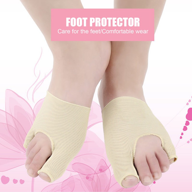 2 Pairs Toe Separator Elastic Hallux Valgus Corrector Bunion Correction