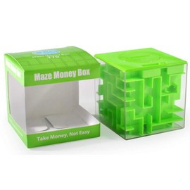Trekbest Money Maze Puzzle Box - A Fun Unique Way to Give Gifts for Kids and Adults (Green)