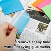 300 Sheets Clear Transparent Sticky Notes, Colorful Waterproof Notepad, Translucent
