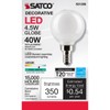 Satco 4.5-Watt LED E12 Light Bulbs, 4000K, 15000 Hour Rating,
