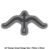 'Bow & Arrow' Rubber Stamp - Unmounted Design for Crafting