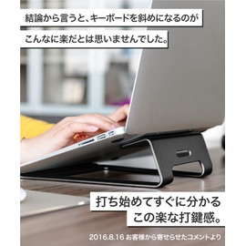 LOE Ergonomic Laptop Stand for 11-15 Inch Aluminum (Gray)