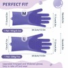 Pecute Heat Resistant Silicone Grooming Gloves with High-Density Teeth and