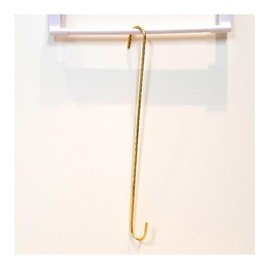 Gold S-Shaped Metal Hook 40cm 4ea