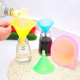 Plastic Funnel Set of 5 - Funnels for Kitchen Use Filling Bottles - Small Funnel Set- Mini/Small//Large - Kitchen Small Water Bottle Powder Funnel
