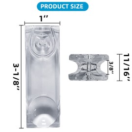 Kowibcl 2pcs Blinds Accessories Cord Weight for Vertical Blind, Roller Blinds Window Shutter Clear Plastic Safety Handle for Blinds