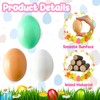 18 PCS 3 Colors Wooden Fake Chicken Eggs,Wood Nest Egg