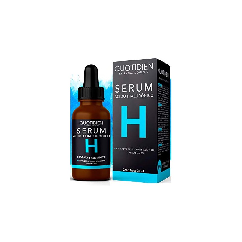 Serum Ácido Hialurónico Facial + Vitamina B5 + Extracto de