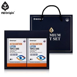 Njet Origin [선물포장] 아스타잔틴 루테인 트리플케어(600mgx60캡슐) X 2통 [Gift Packaging] Astaxanthin Lutein Triple Care (600mg x 60 Capsules) X 2 Bottles