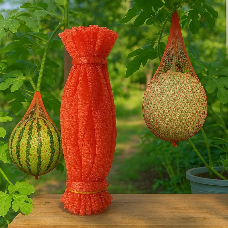 Melon Hammock Watermelon Nets, 100 Pack Heavy Duty Reusable Melon