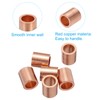 PATIKIL 5/16"/ 8mm Wire Rope Stop Sleeve, 6 Pack Copper