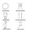 Side Ceiling Curtain Track Mount Bracket Curve Curtain Track Bracket