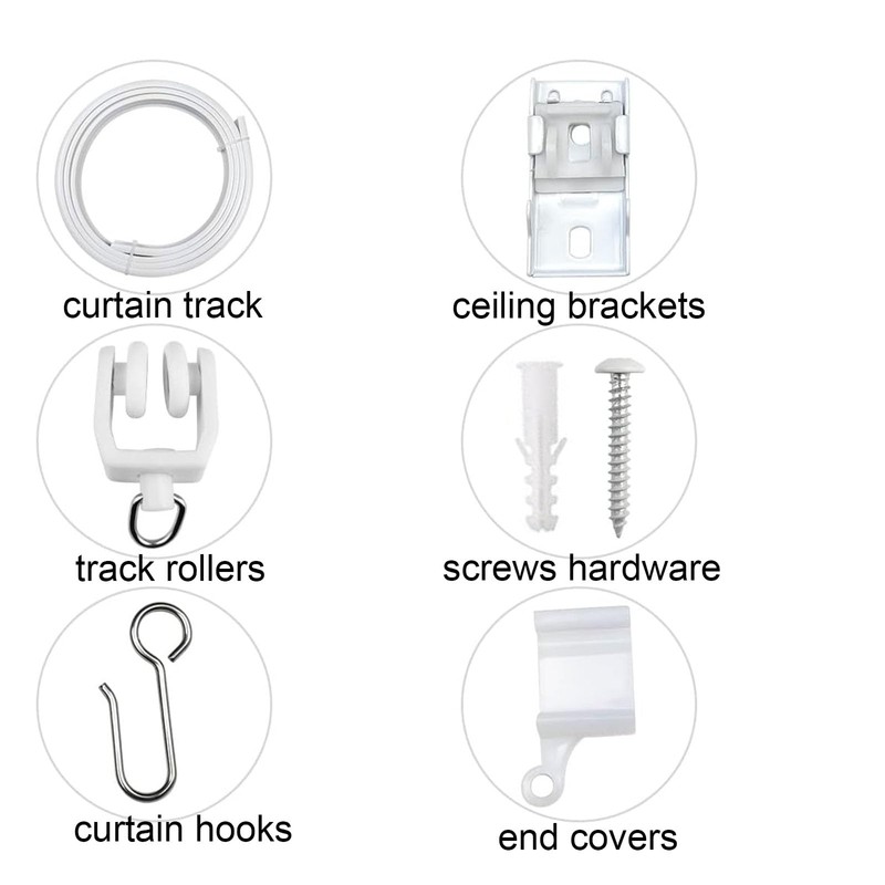 Side Ceiling Curtain Track Mount Bracket Curve Curtain Track Bracket