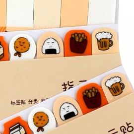 Brooks 360 Notas Adhesivas Separadores Comida Kawaii Transparente